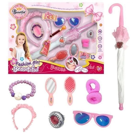 Set de belleza con paraguas