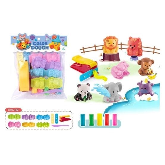 Juego set de masas animales en bolsa