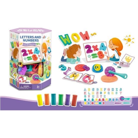 Juego set de masas letras y numeros