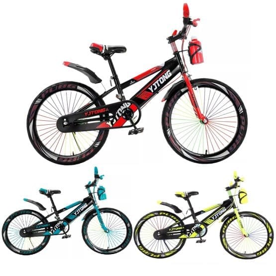 Bicicleta niño roja/azul/amarilla r20 con porta botella