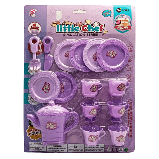 Juego de te plastico 15 piezas