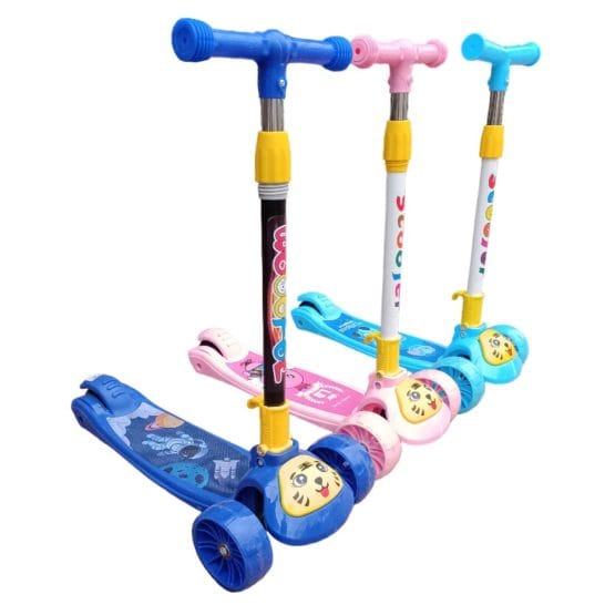 Monopatin rojo con diseño carita