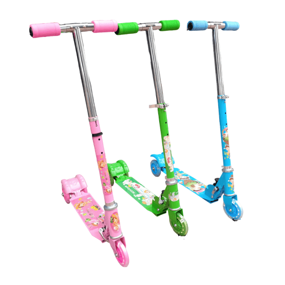 Monopatin de metal diseño ositos