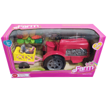 Tractor granjero con accesorios