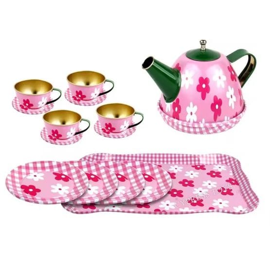 Juego de te de metal