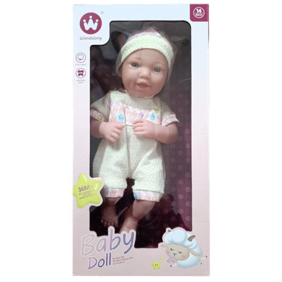 Bebe en caja baby doll