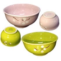 Bowl de ceramica diseño flores