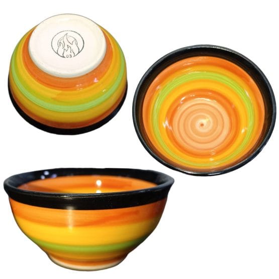 Bowl de ceramica chico diseño rayas