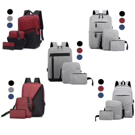 Mochila con bolso y cartuchera