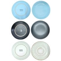 Plato ceramica ondas vintage