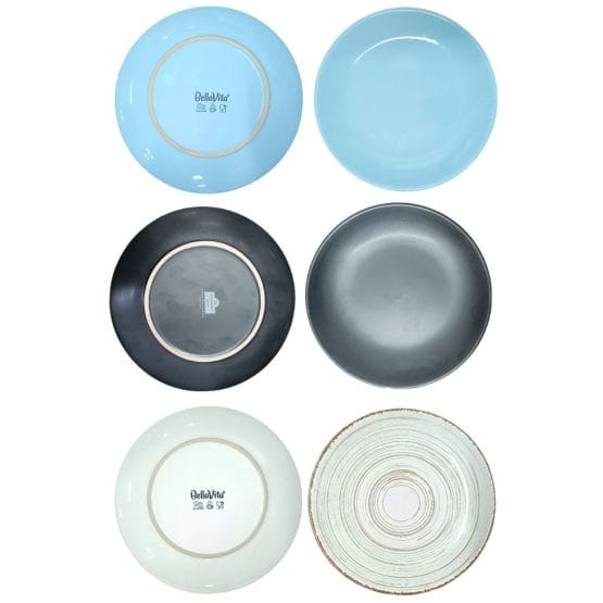 Plato ceramica ondas vintage