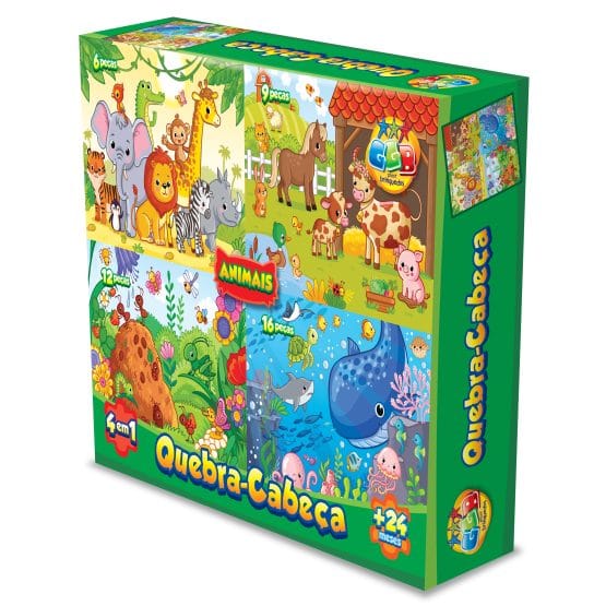 Puzzle 43 piezas animales