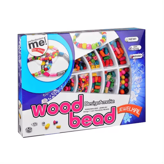 Set para armar pulseras wood bead