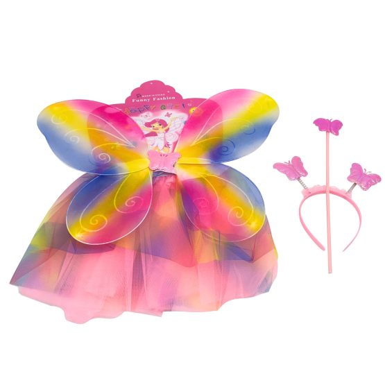 Alitas mariposa con pollera varita