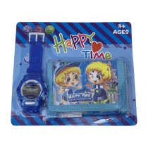 Reloj pulsera y billetera infantil