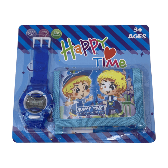 Reloj pulsera y billetera infantil