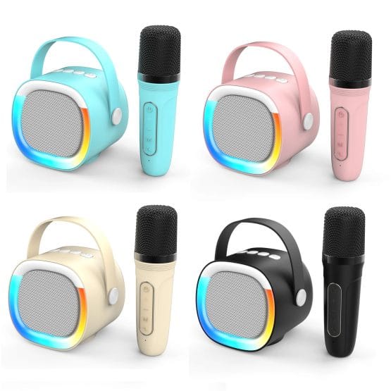 Parlante bluetooth con microfono cambia voces