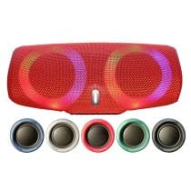 Parlante bluetooth con circulos led