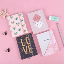 Cuaderno a5 con elastico varios diseños love/corazones