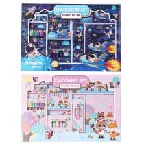 Set de utiles escolares 41 piezas astronauta/animales