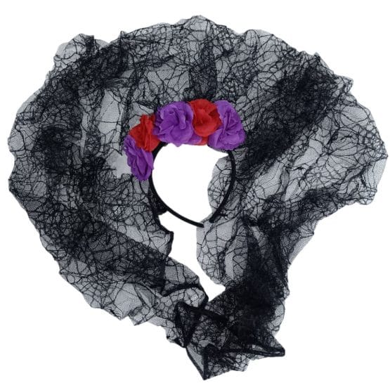 Tiara catrina tul largo