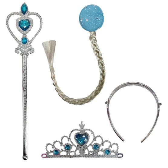 Set trenza con varita y corona