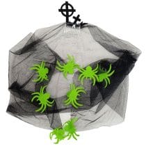 Velo con apliques de arañas