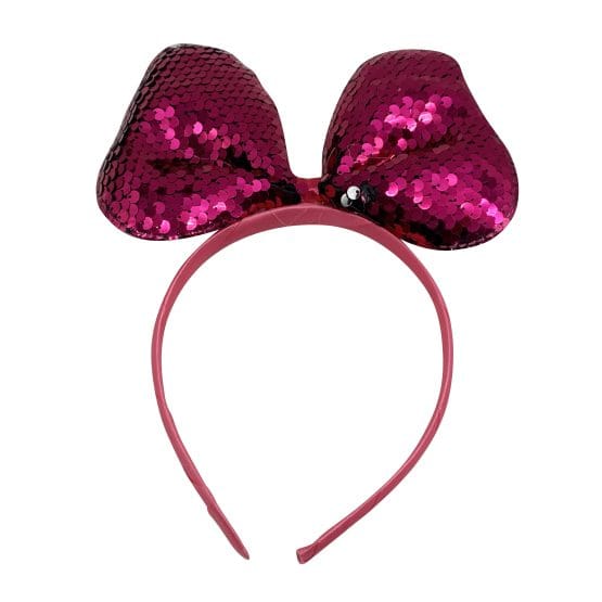 Tiara con moña lentejuelas