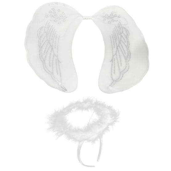 Alas de angel con aureola