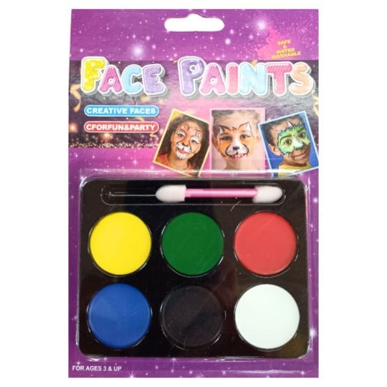 Pintura para cara 6 colores