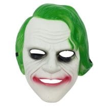 Mascara plastico pelo verde bolsa