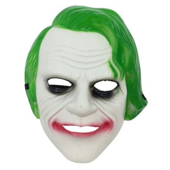 Mascara plastico pelo verde bolsa