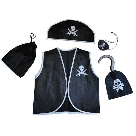 Disfraz pirata 5 piezas