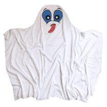 Disfraz fantasma cara con ojos azules