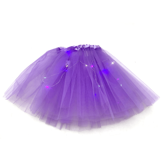 Disfraz pollera tul con luces