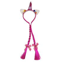 Tiara unicornio con trenzas