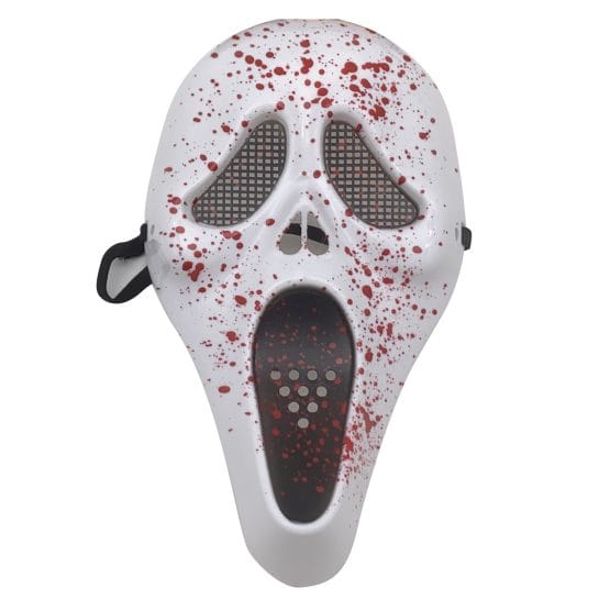 Mascara fantasma con sangre