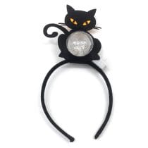 Tiara gatito negro con luz
