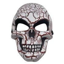 Mascara plastico calavera craquelada