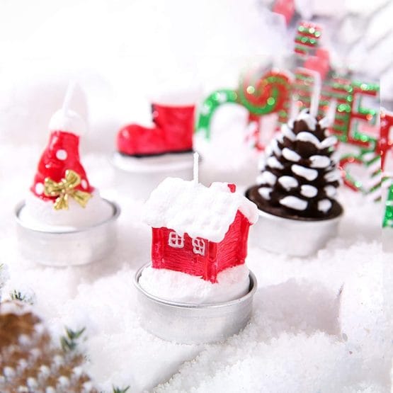 Vela navideña diseños surtidos