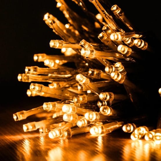 Luces led calidas x100 10mts