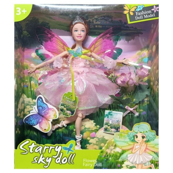 Muñeca hada en caja