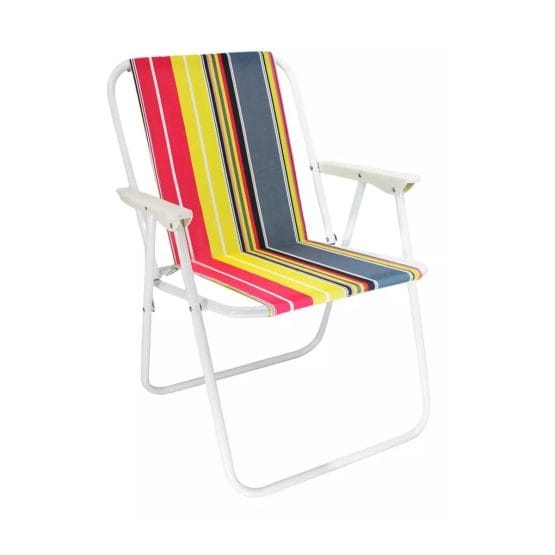 Silla plegable rayas para adulto