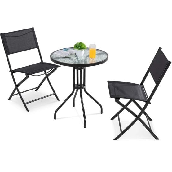 Set mesa y dos sillas para jardin