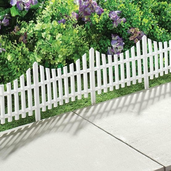 Cerco para jardin blanco