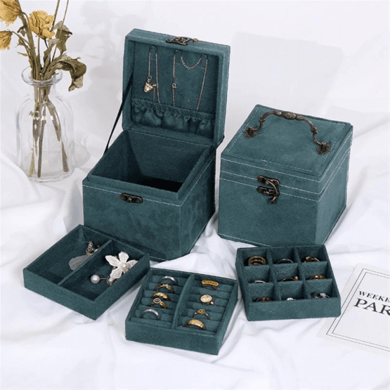 Organizador para joyas baul 3 divisiones