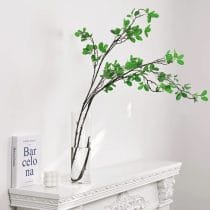 Florero de vidrio redondo grande