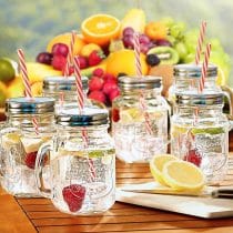 Jarra de vidrio con sorbito 450ml