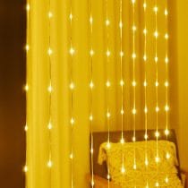 Cortina de 240 luces 3m luz blanca