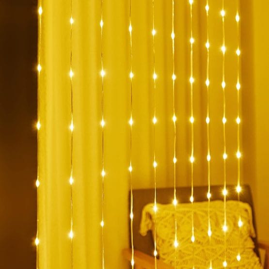 Cortina de 240 luces 3m luz blanca